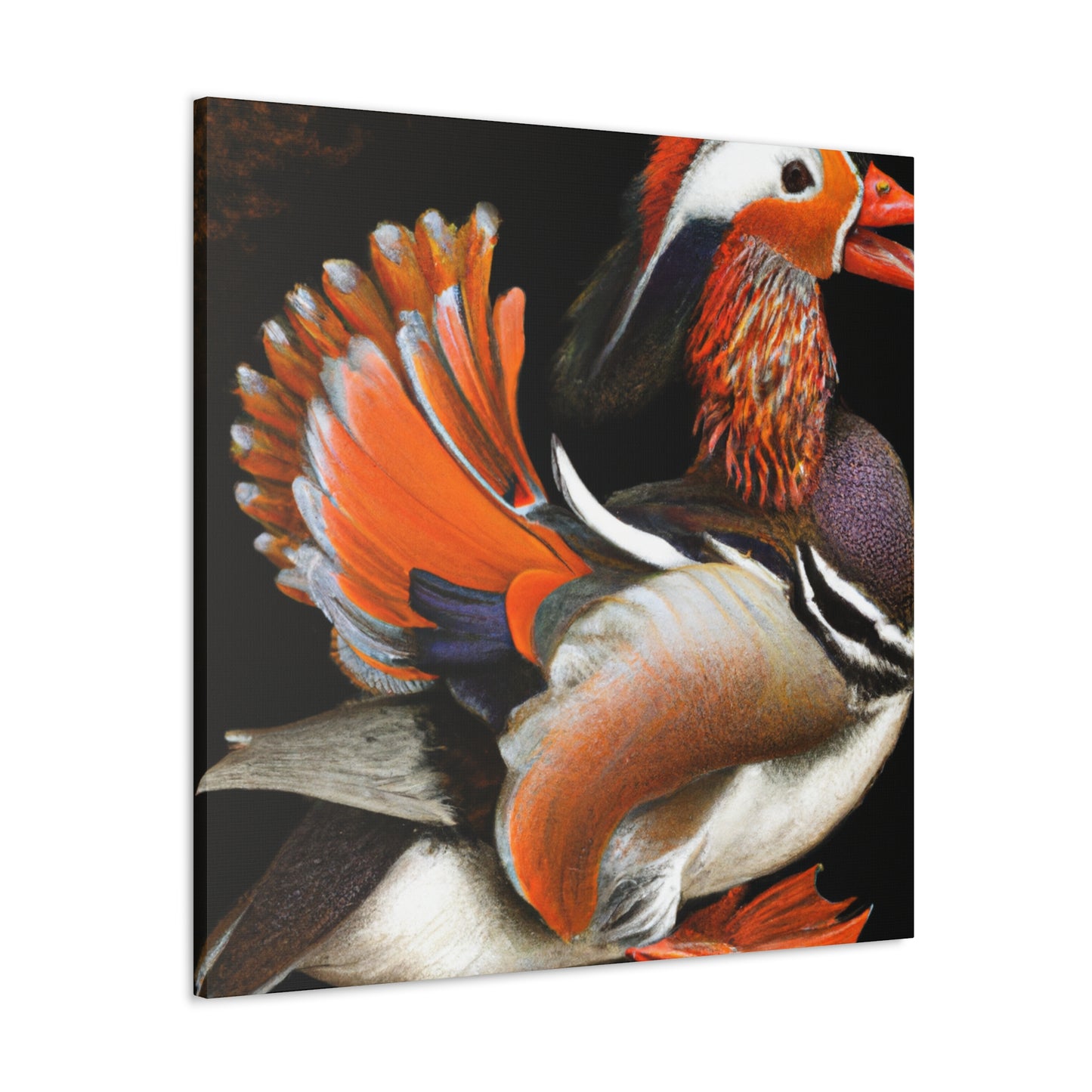 "Mandarin Duck at Dawn" - Canvas