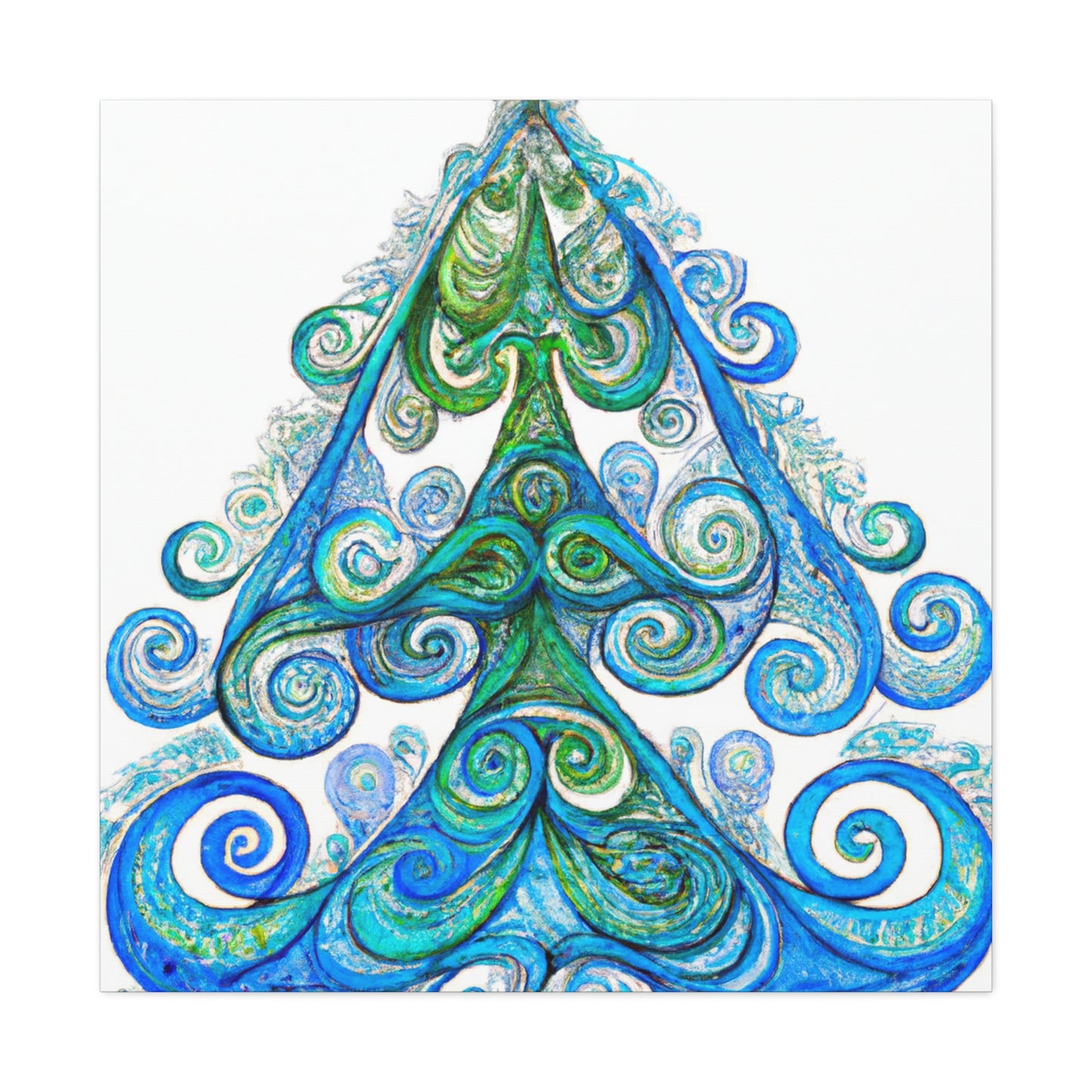 Christmas Tree Splendor - Canvas