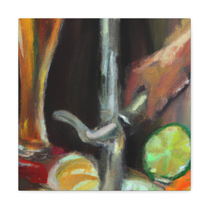 "Bar Taps Impressionisticly" - Canvas