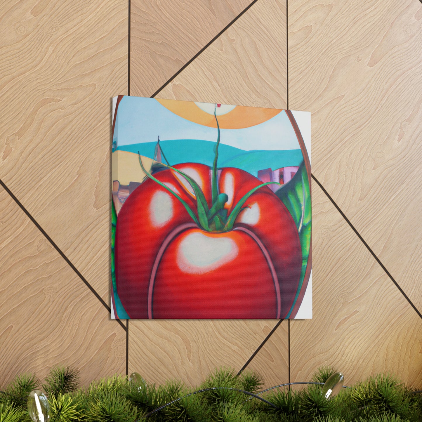 "Tomato Garden Bouquet" - Canvas