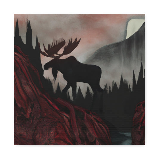 "Moose in Neoclassicism" - Canvas