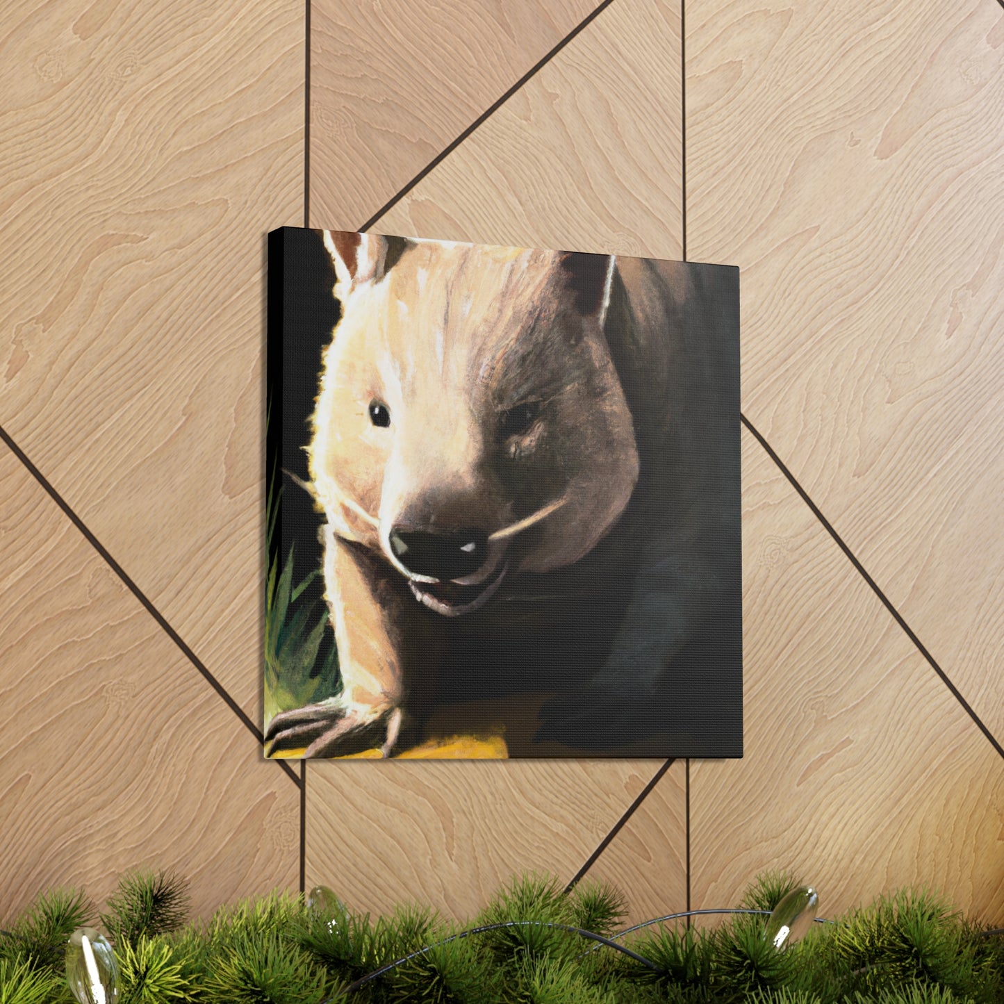 "Wombat in Art Deco" - Canvas