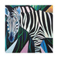 "Gilded Zebra Dance" - Canvas