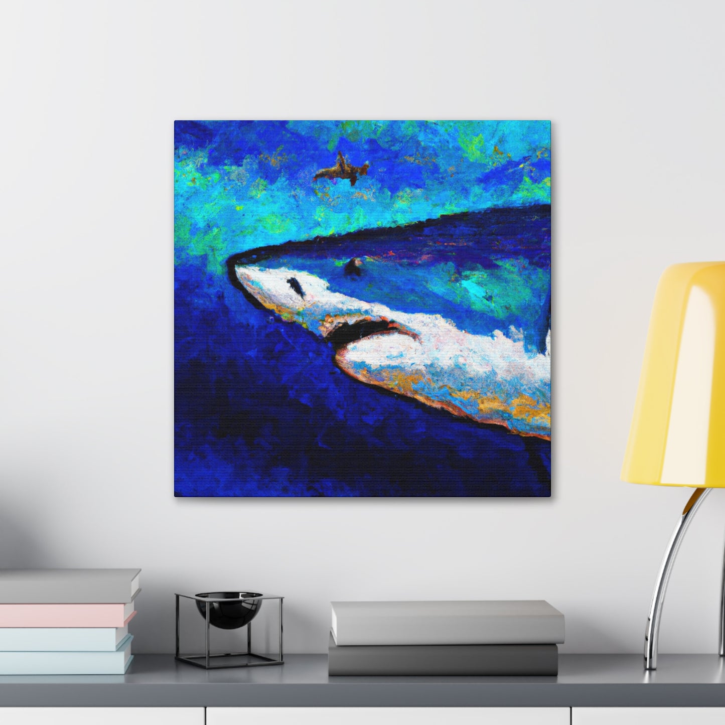 Shark in Impressionism - Canvas