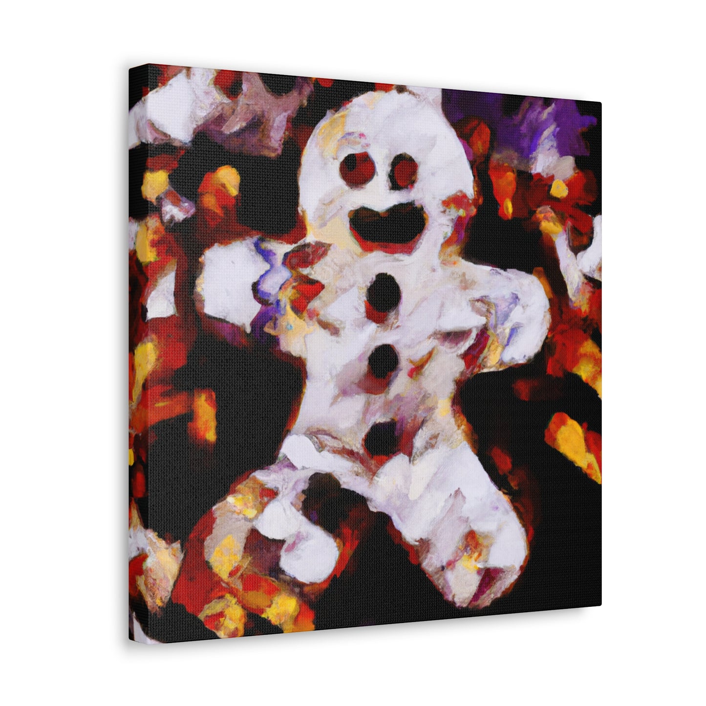 "Gingerbread Man Abstracted" - Canvas