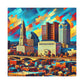 "Vibrant Columbus Dawn" - Canvas