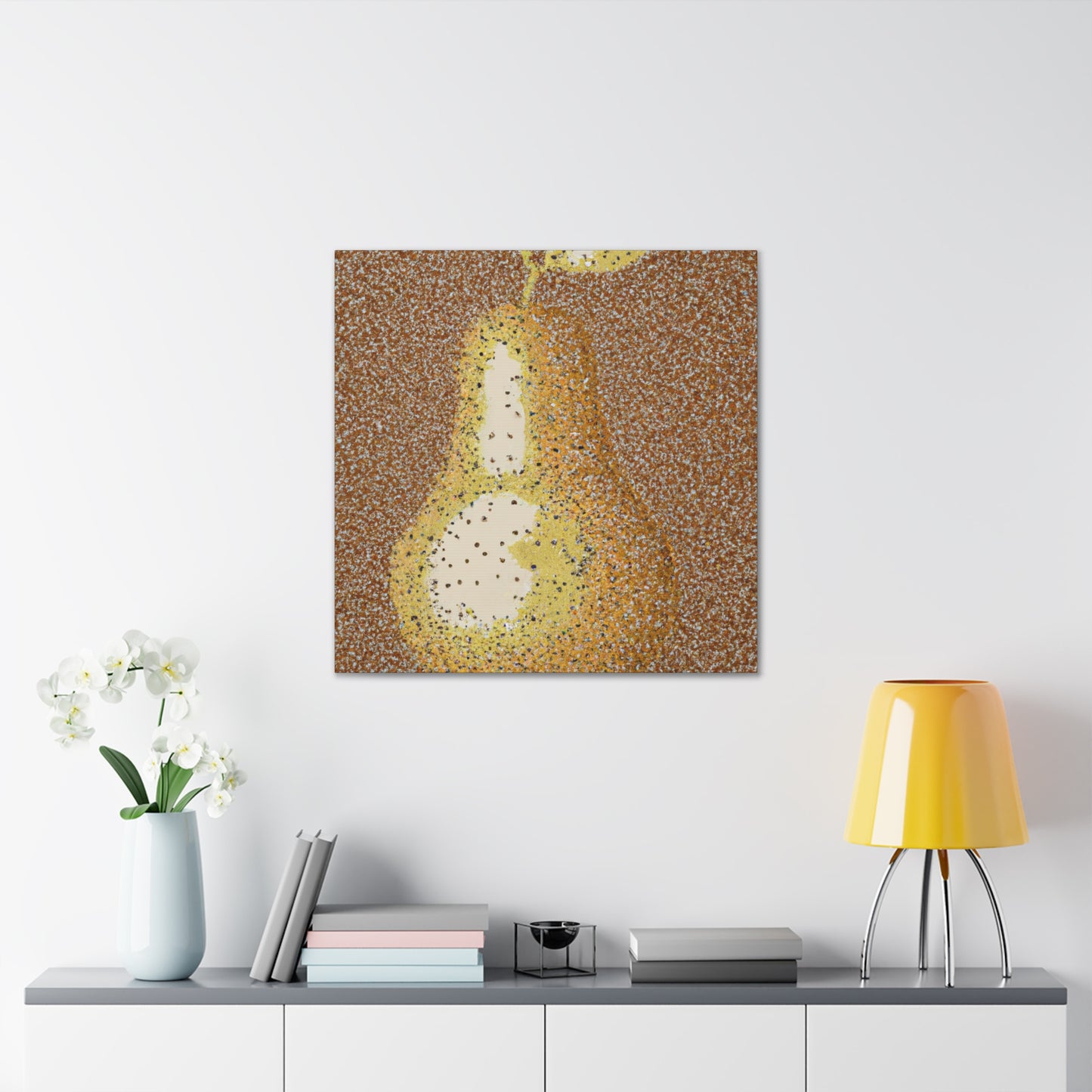 Pear in Pointsillism - Canvas