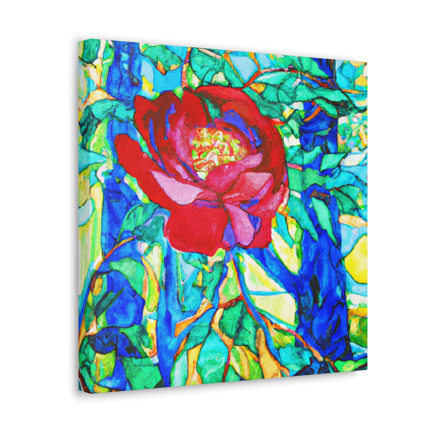 Rose's Eternal Bloom - Canvas