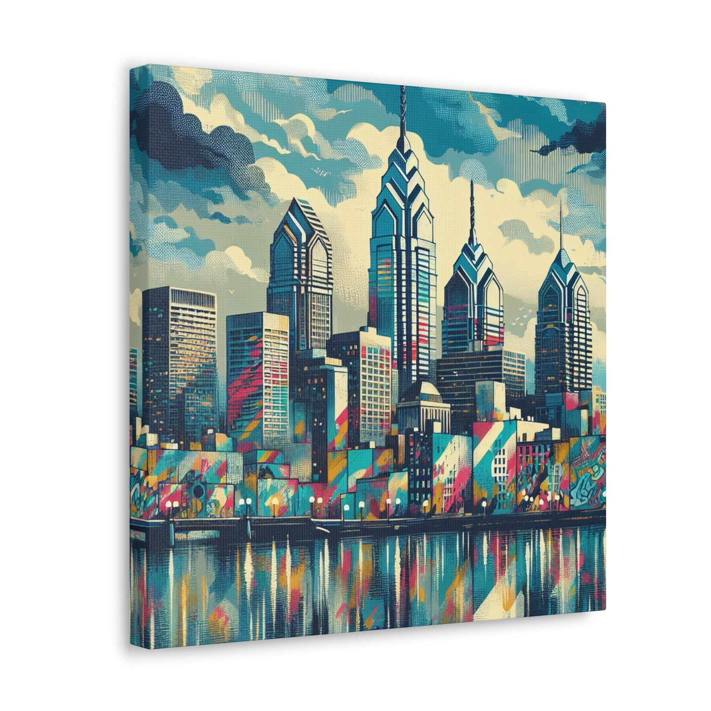 "Gritty Urbanscape Revival" - Canvas