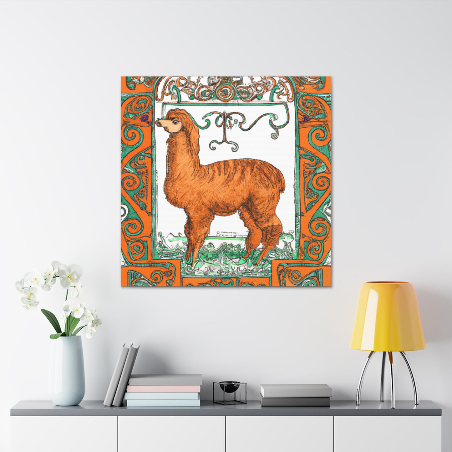 Alpaca's Splendor Shining - Canvas