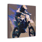 Racing on Two Wheels - Canvas