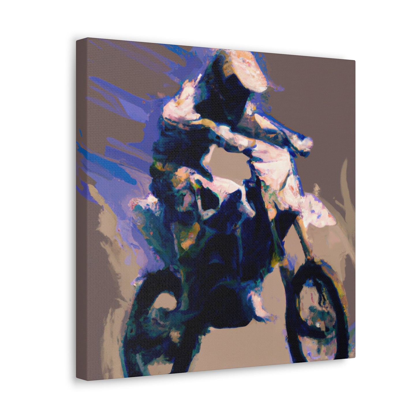 Racing on Two Wheels - Canvas