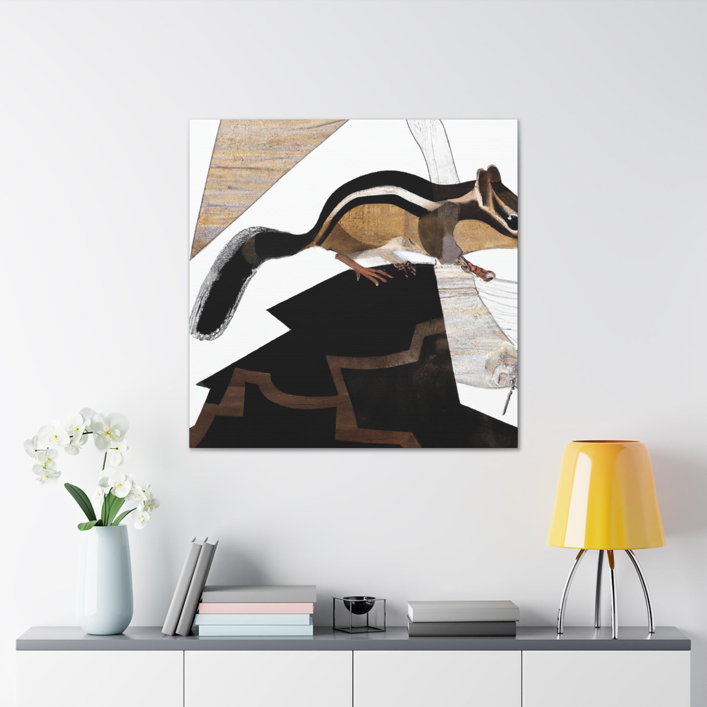 Chipmunk in Art Deco - Canvas