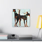 "Doberman Pinscher Odyssey" - Canvas