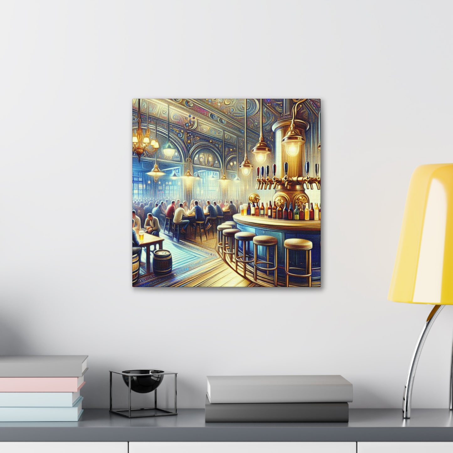 "Revelry at the Brewery" - Canvas