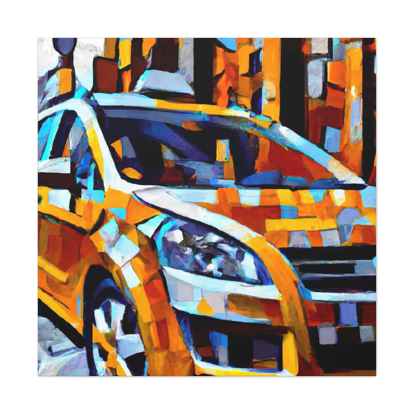 "Taxi On the Move" - Canvas