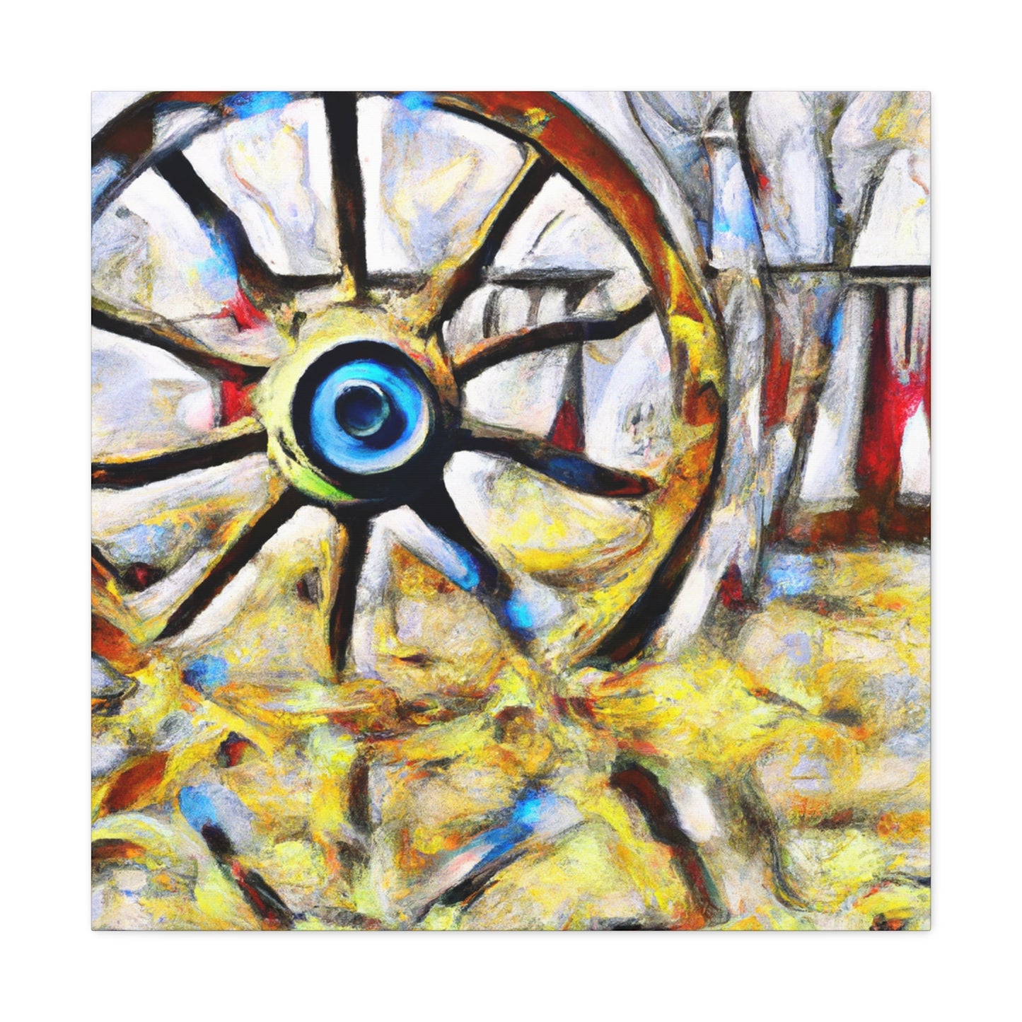 "Wheels of Progress Turning" - Canvas