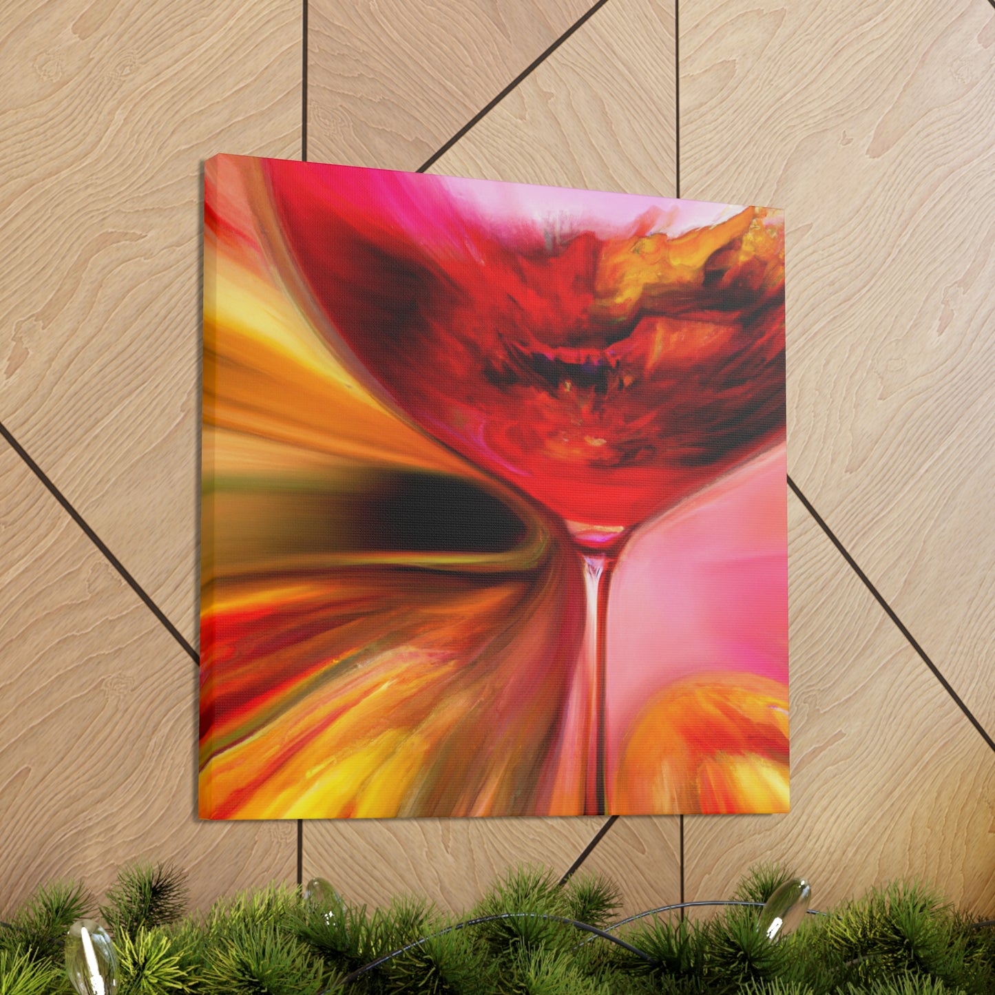 "A Wine Glass Bliss". - Canvas