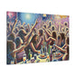 Whirling Revelry in Dots - Canvas