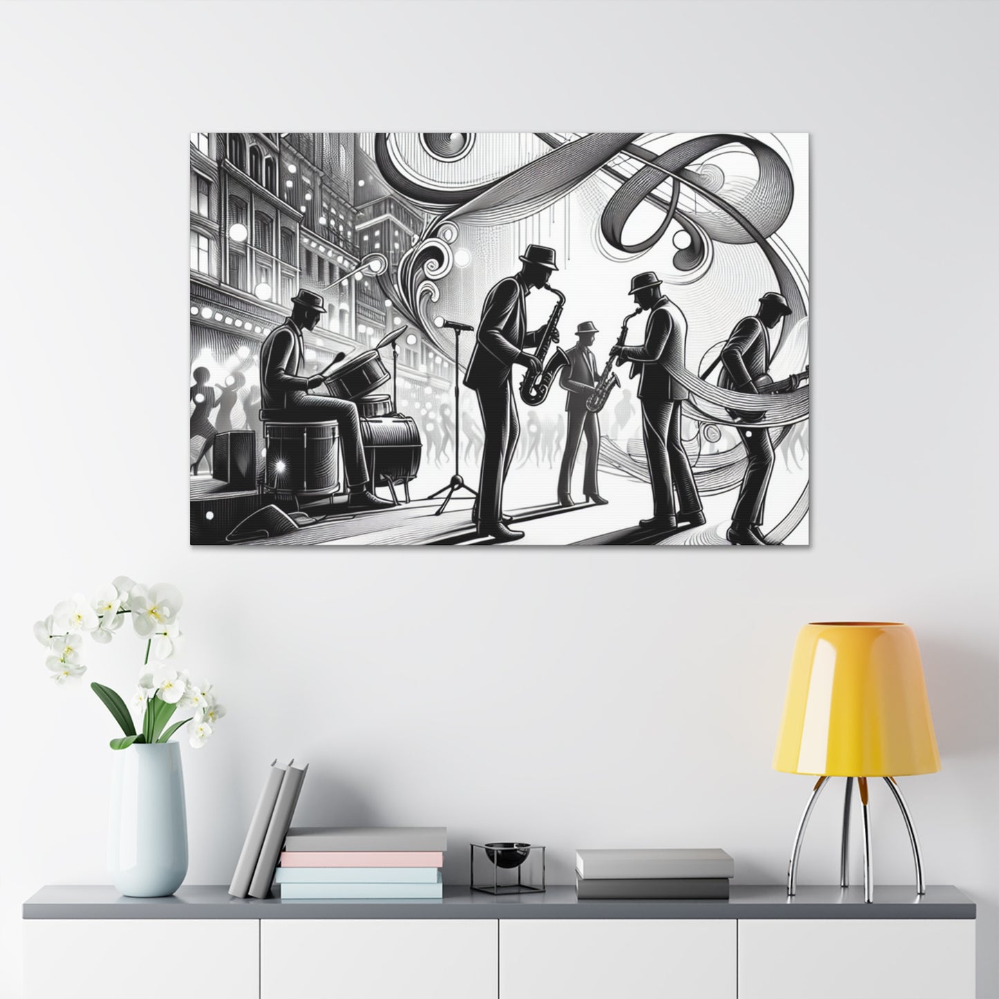 "Vibrant Musical Melodies" - Canvas