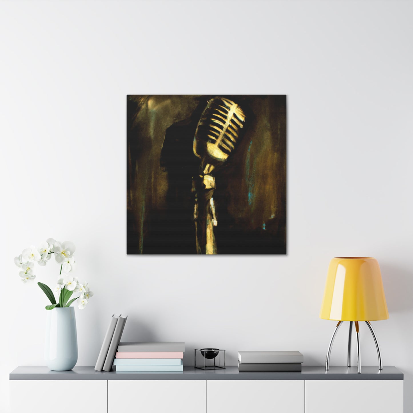 "The Musician's Microphone" - Canvas