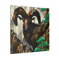 Majestic Rocky Bighorns - Canvas