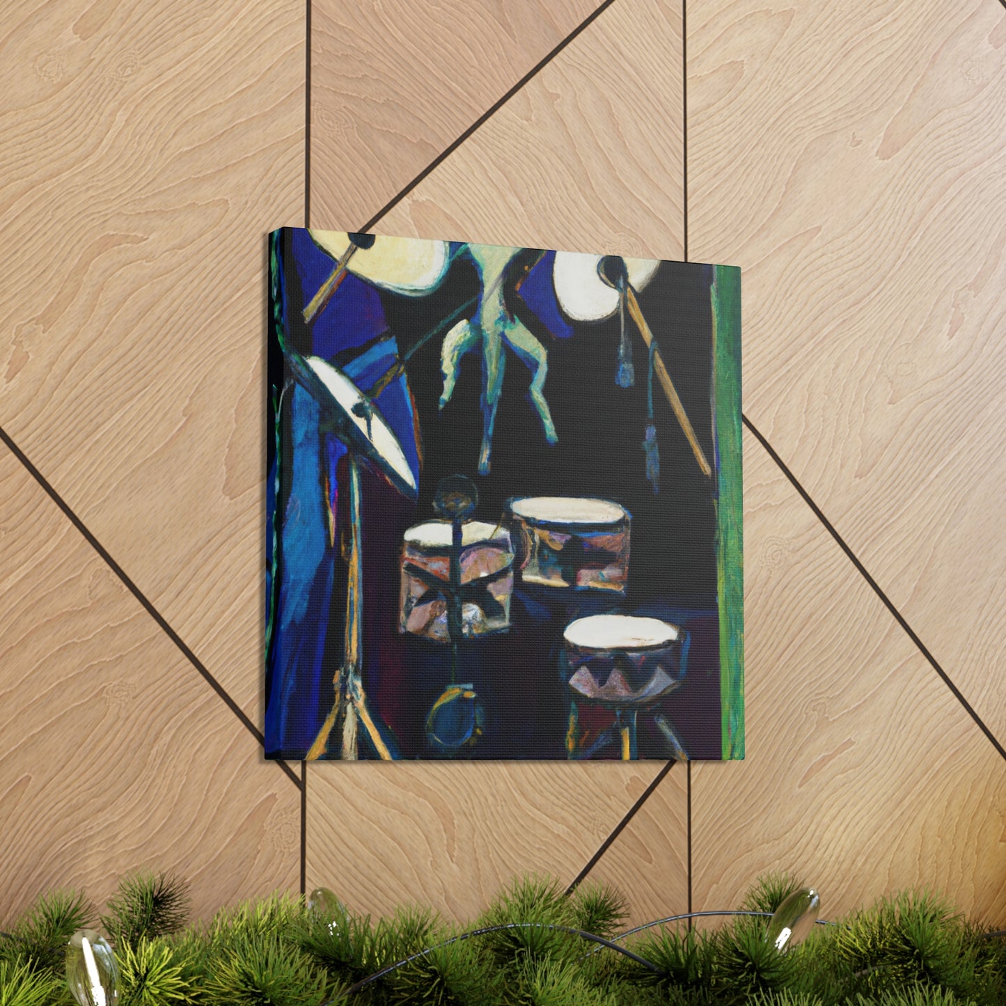 "Drumming the Nouveau Way" - Canvas