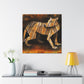 Roaring Tasmanian Tiger - Canvas