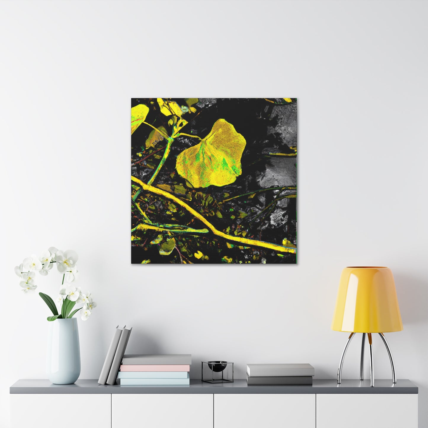 "Autumn Leaf Swirls" - Canvas