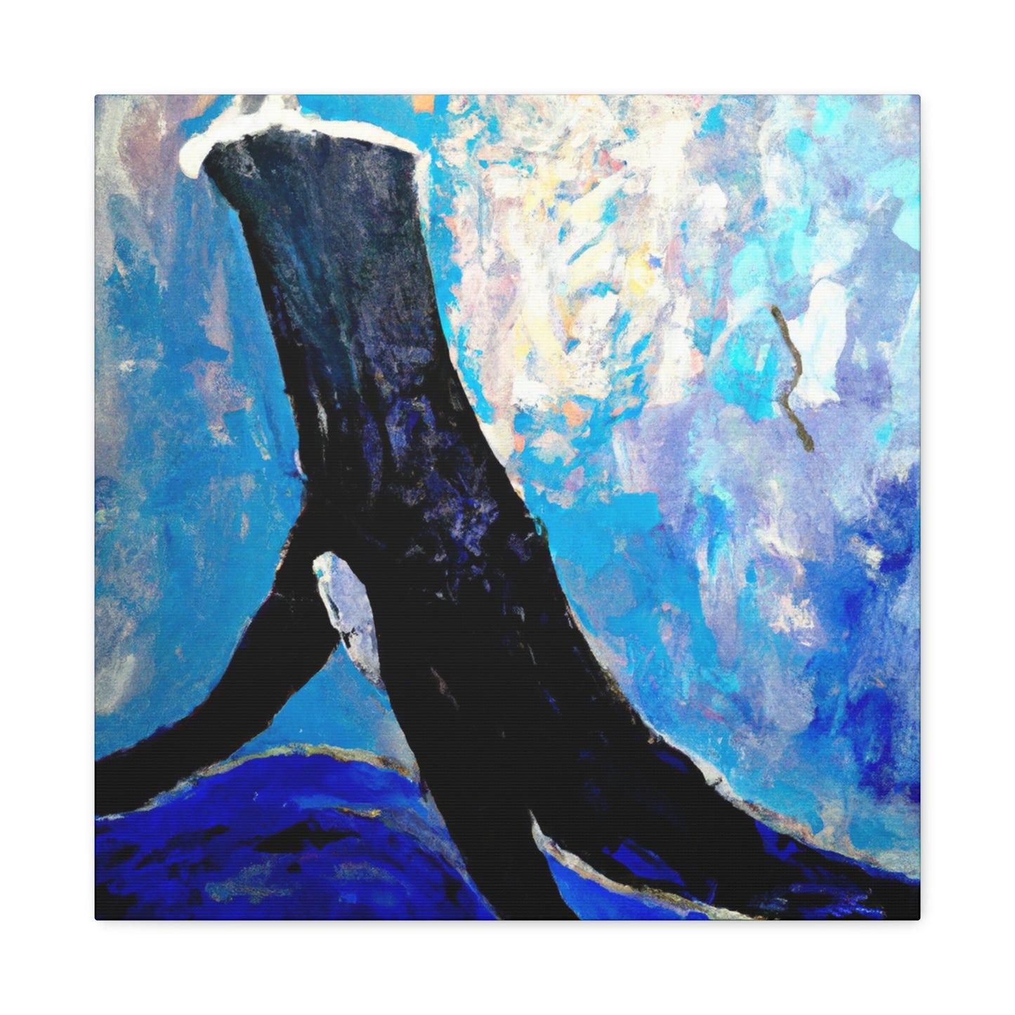 Whale in Turbulence - Canvas