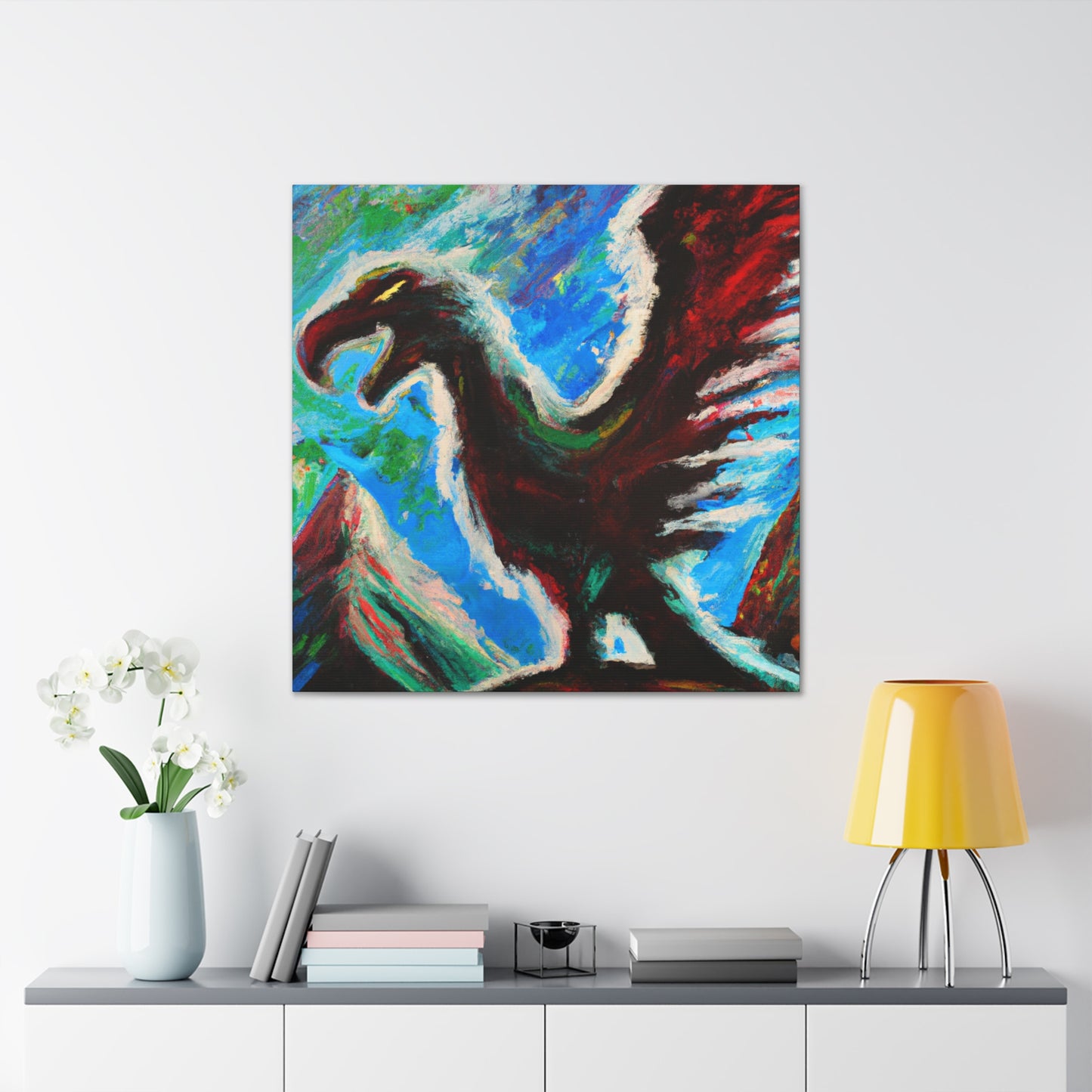 "Condor in Flight Below" - Canvas