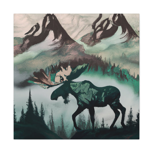 Moose Majestic Majesty - Canvas