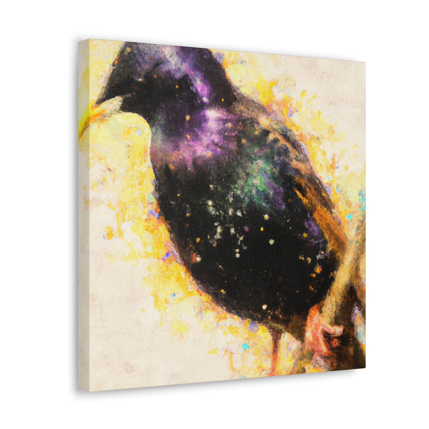 "European Starling Sculpture" - Canvas