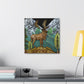 Deer in Moonlight Glow - Canvas