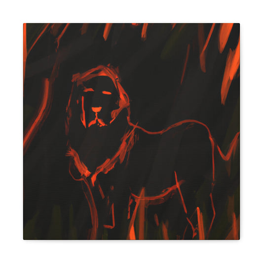 Lion in Splendor - Canvas