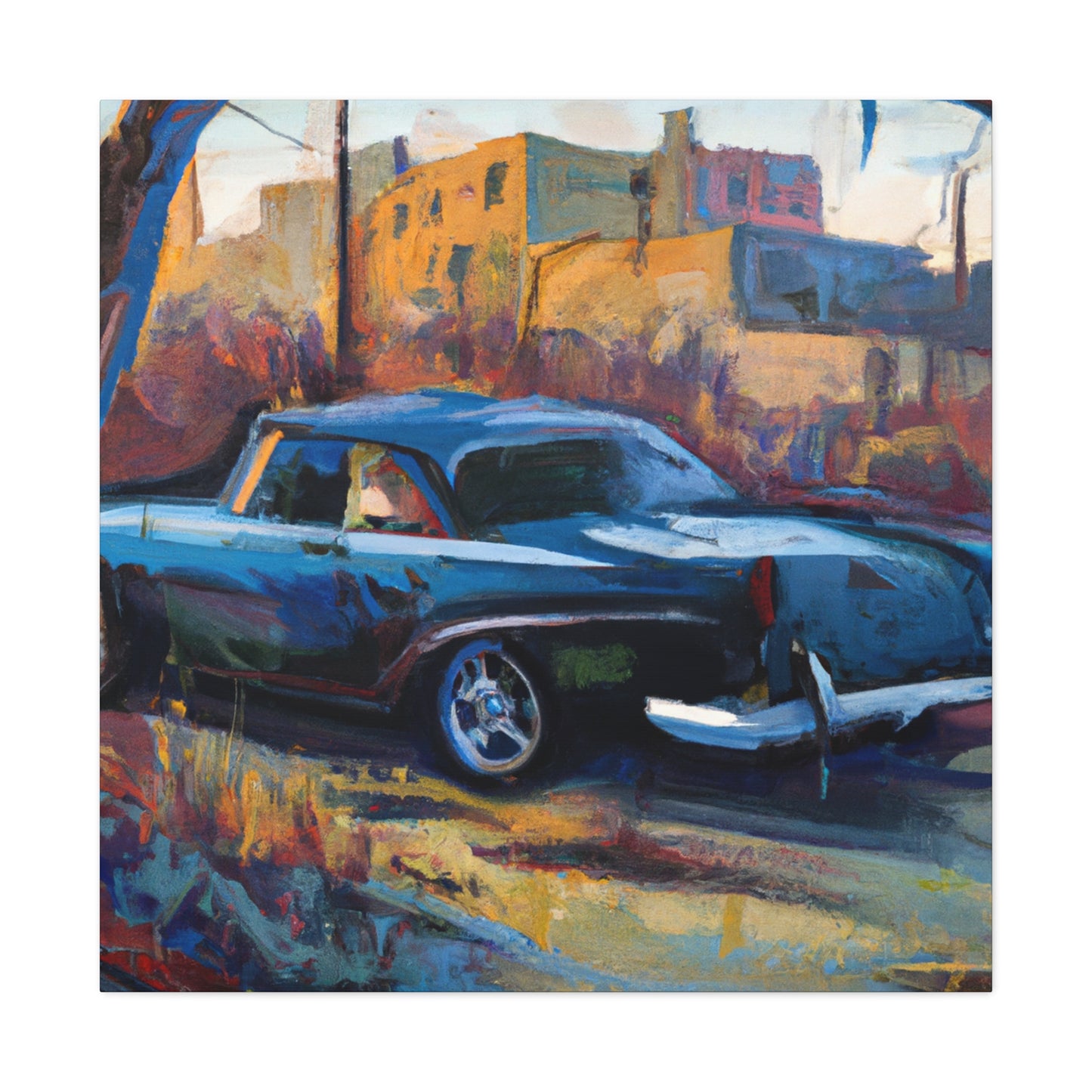 "Old Car Artwork" - Canvas