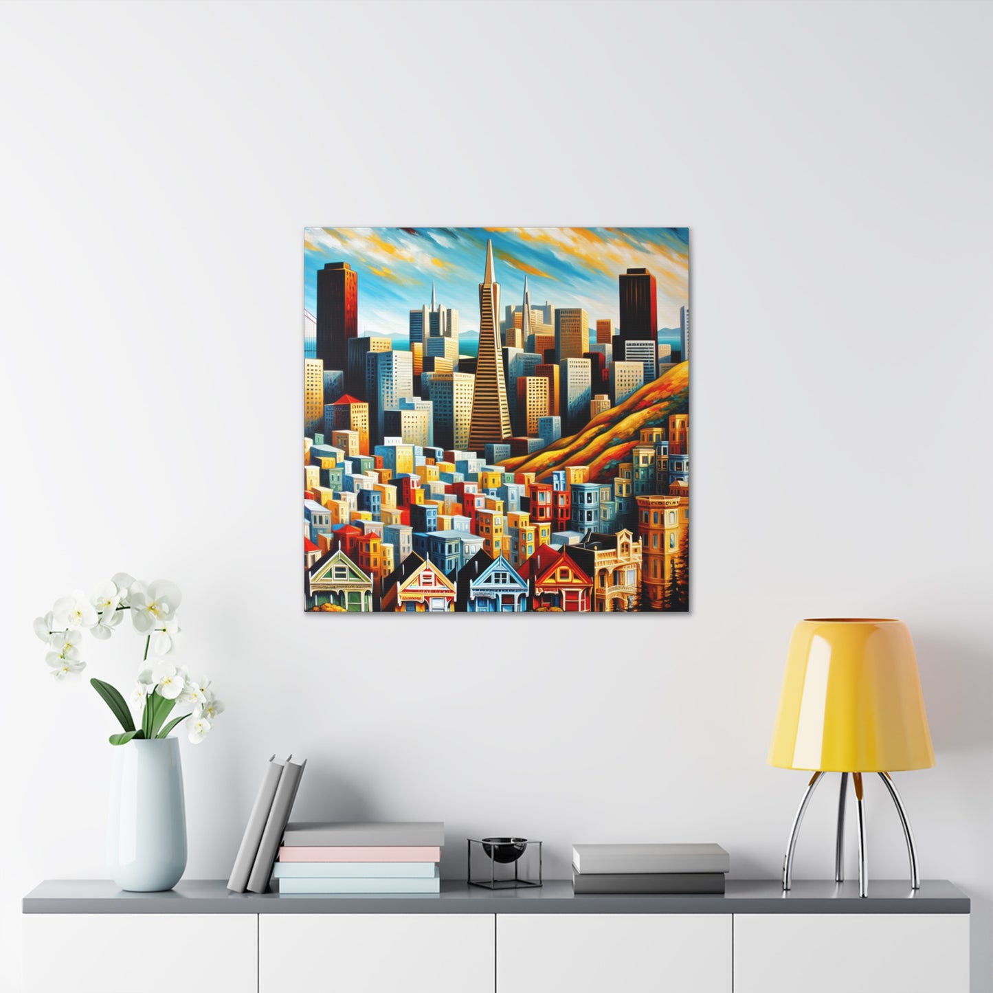 Golden City Awakening - Canvas