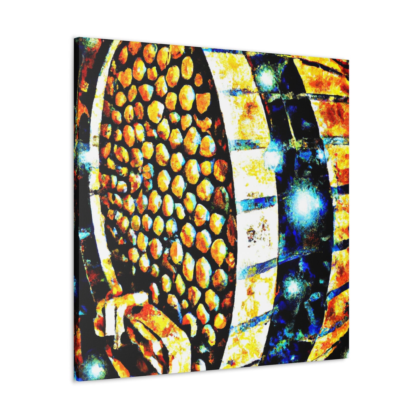 Whiskey Barrel Pointillism - Canvas