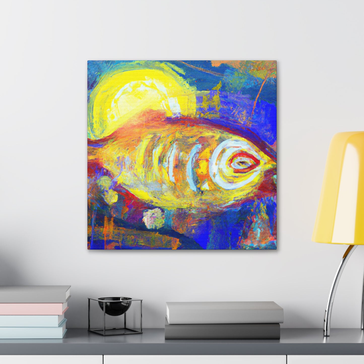 Fish in Expressionism - Canvas