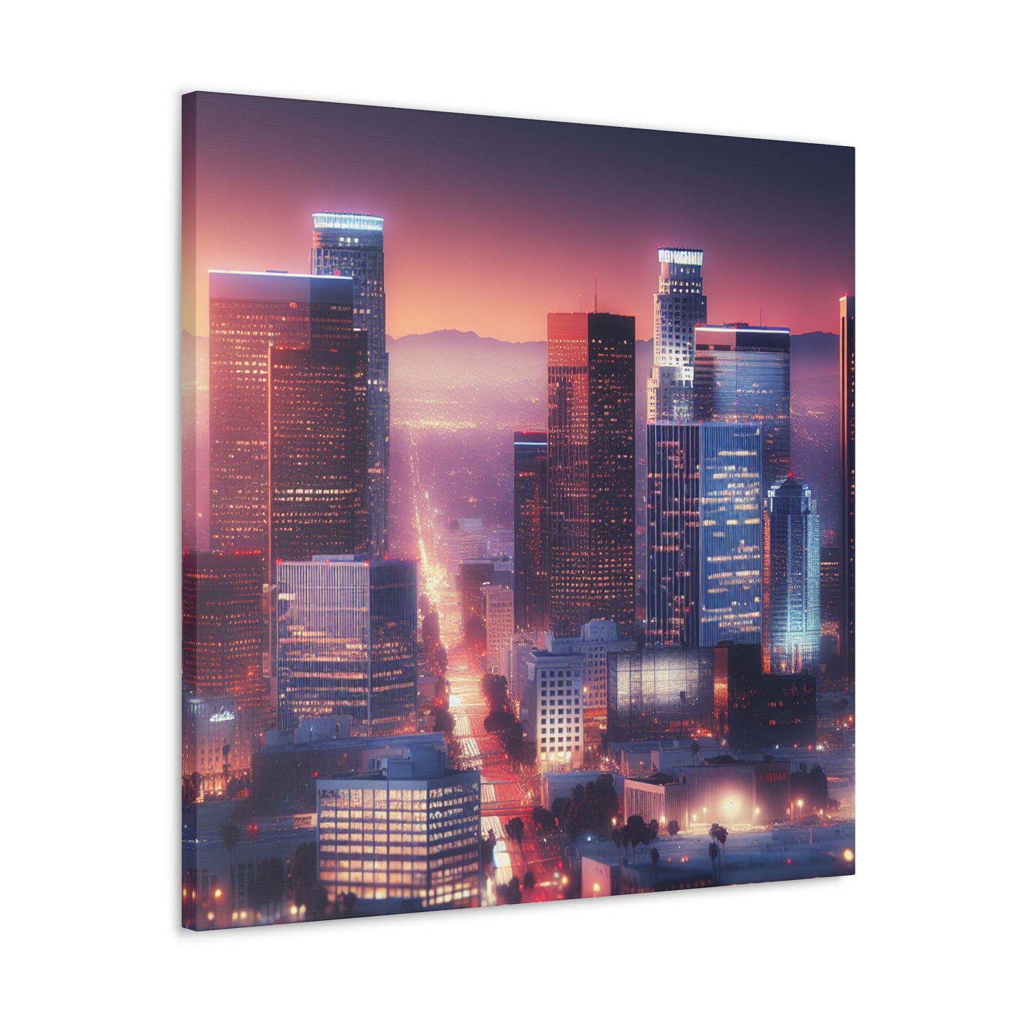 City of Neon Dreams - Canvas