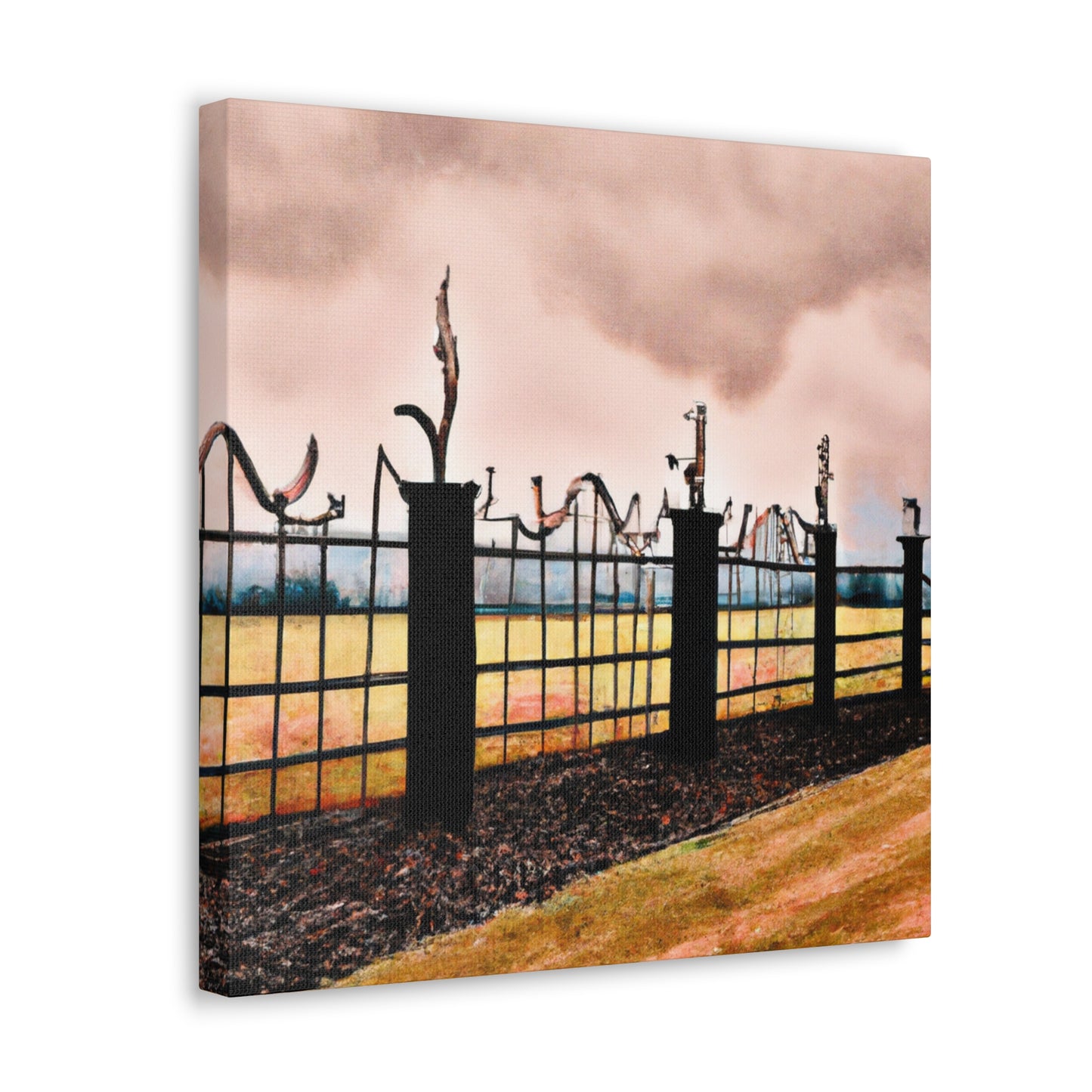 "The Barnyard Barrier" - Canvas