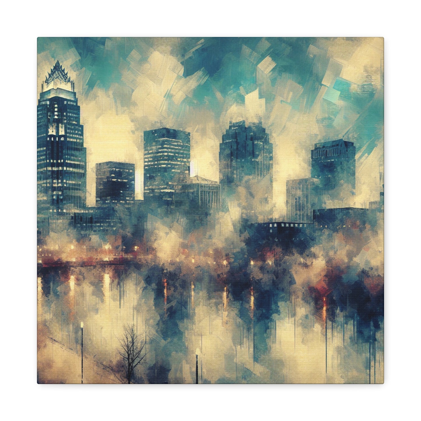 "Urban Tapestry Unveiled" - Canvas