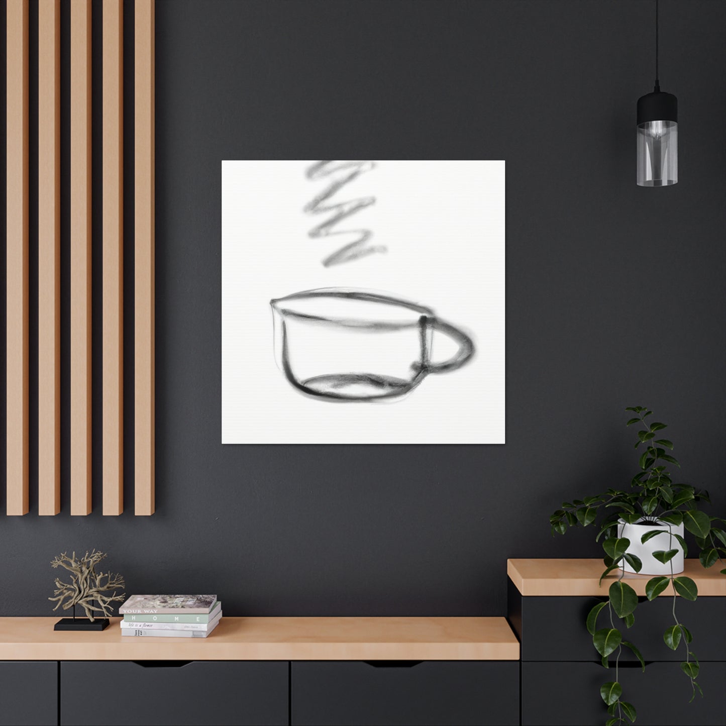 Coffee Cup Minimalism - Canvas