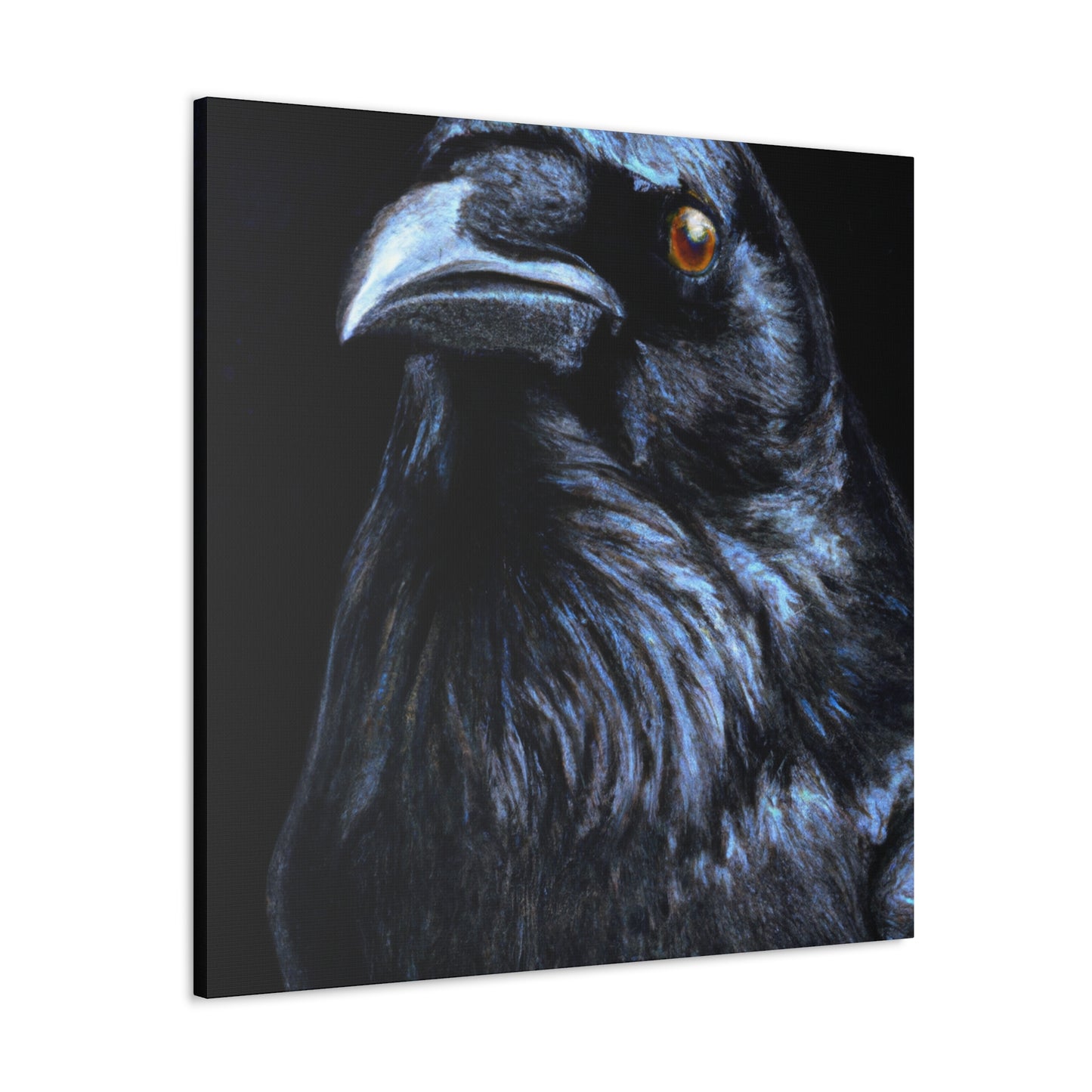 American Crow Hyperrealism - Canvas