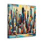 "Vibrant Urban Splendor" - Canvas