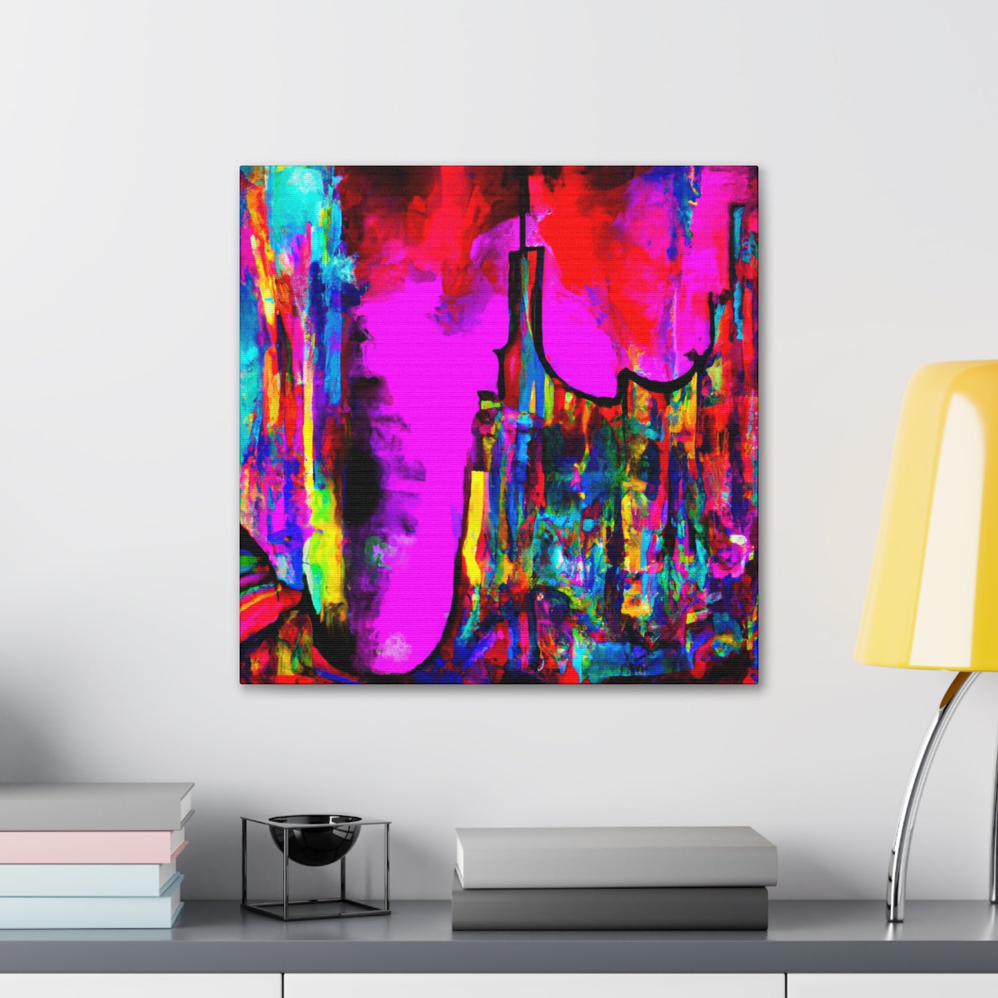 Vibrant Celestial Symphony - Canvas