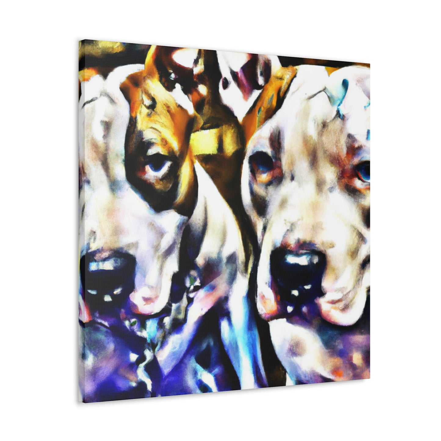 "Pitbull in Abstract Form" - Canvas