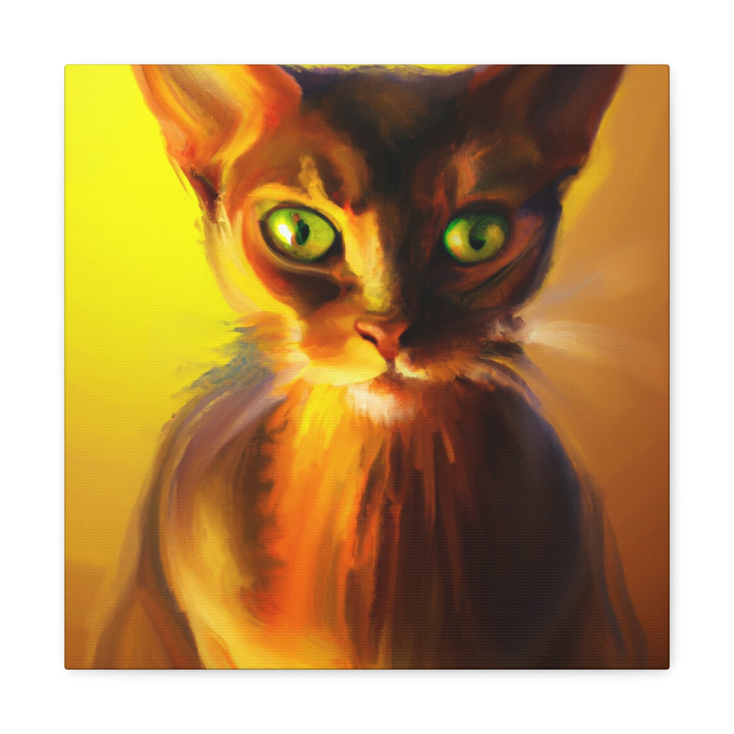 Abyssinian Majesty Awakens - Canvas