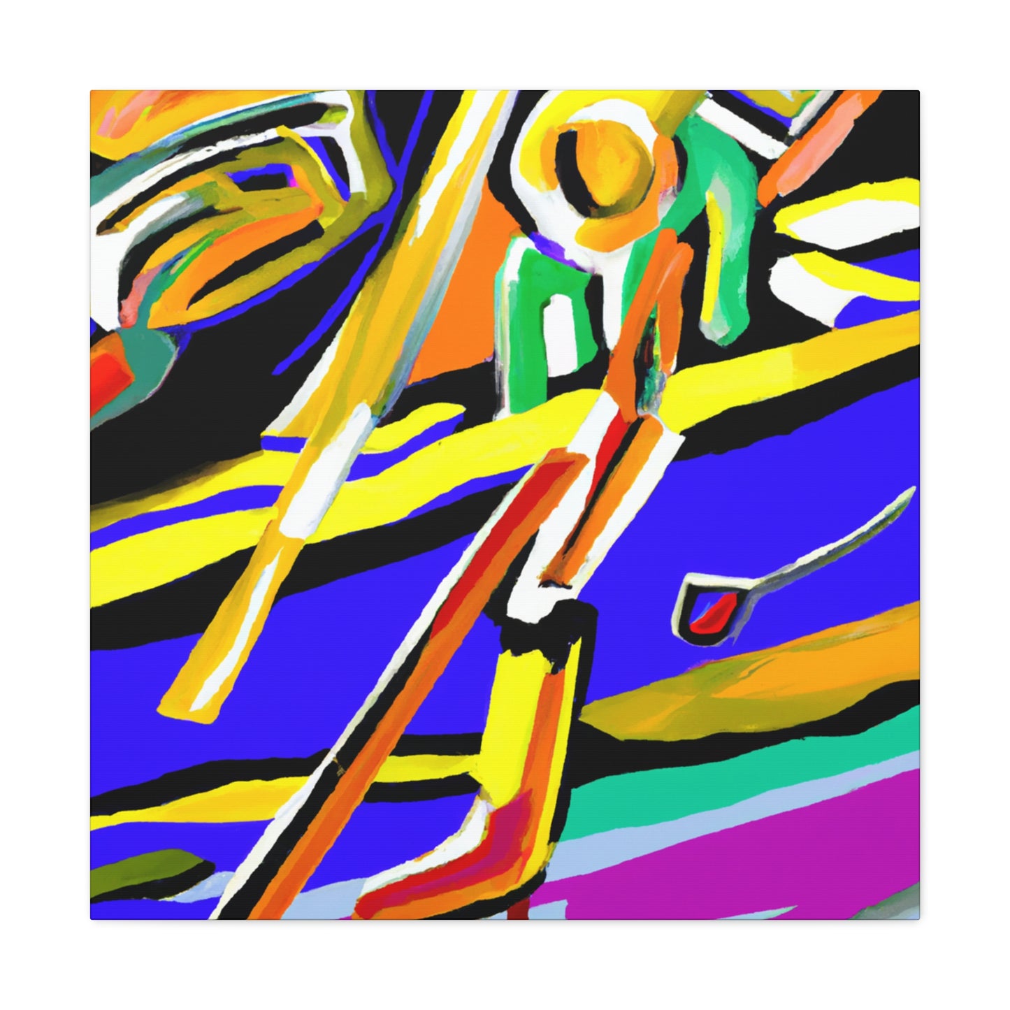 Skating in Abstraction - Canvas