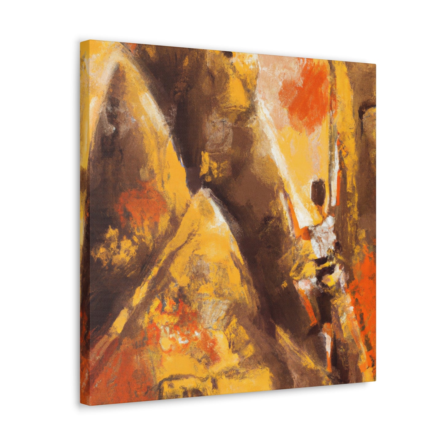 Rock Climbing Abstraction - Canvas